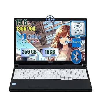 Amazon.co.jp: 中古整備 富士通 ノートパソコン 15.6インチ